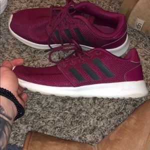 Adidas Magenta Cloudfoam Sneakers